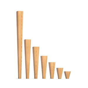 Designed with an emphasis on quiet luxury, these block table legs boast a sleek pyramid shape that a..